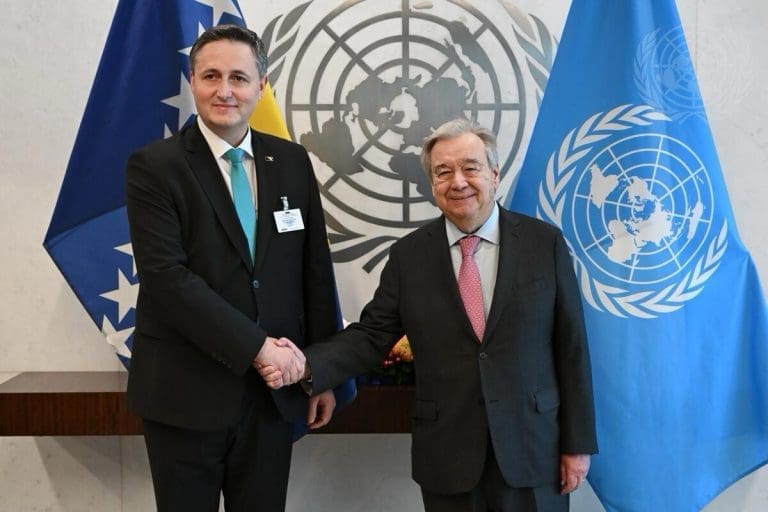 Bećirović i Komšić razgovarali s Gutteresom o rezoluciji o Srebrenici