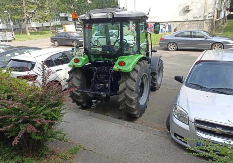 Na posao u centar Banjaluke stigao traktorom