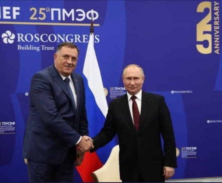 Održan sastanak Dodika i Putina u Sankt Peterburgu