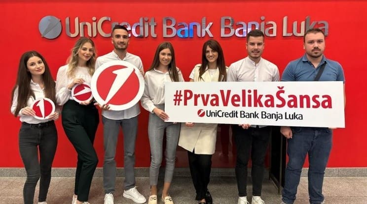 Studentska praksa – dobar start za početak karijere: U UniCredit banci Banja Luka počeo šesti ciklus programa Prva velika šansa