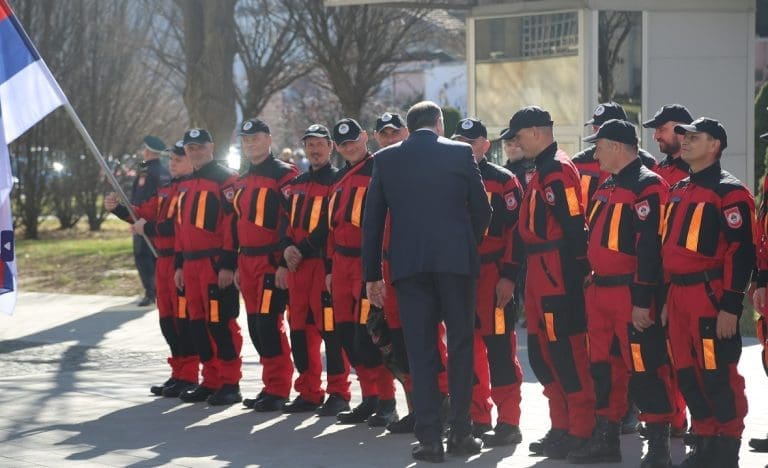 Svečani prijem za pripadnike specijalističkog tima za spasavanje (FOTO)