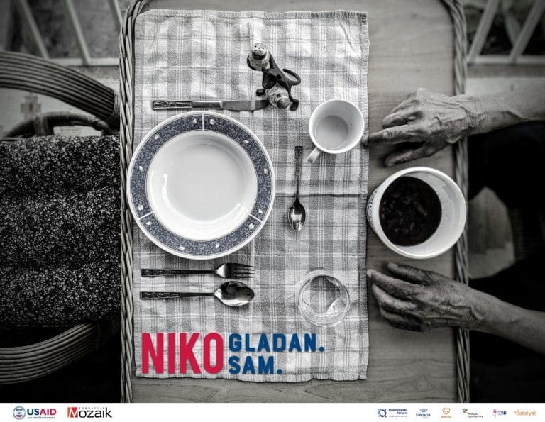 Fondacija Mozaik od zastupničkih tijela u BiH zatražila podršku inicijativi „Niko gladan. Niko sam.“