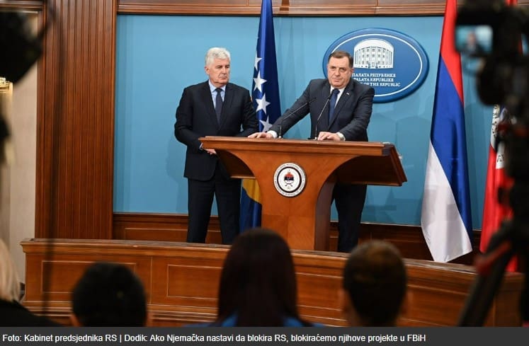 Dodik: Ako Njemačka nastavi da blokira RS, blokiraćemo njihove projekte u FBiH