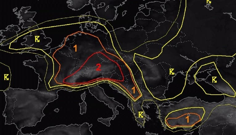 Stiže jaka promjena vremena. Meteoalarm i Estofex izdali upozorenja