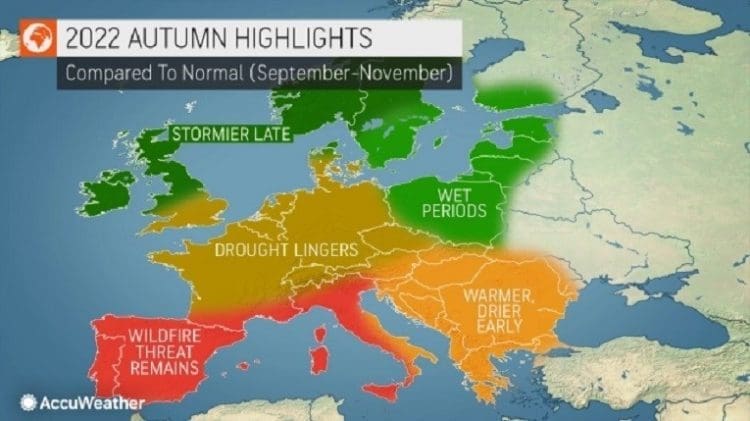 Prognoza AccuWeathera za jesen nije optimistična
