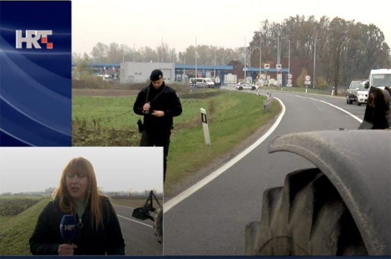 Uzgajivači svinja blokirali tri ceste prema graničnim prelazima u Hrvatskoj