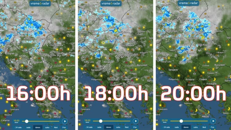 Nova superćelijska oluja zbog koje drhti cijeli region: Evo kako će se kretati iz sata u sat i koliko će tresti BiH
