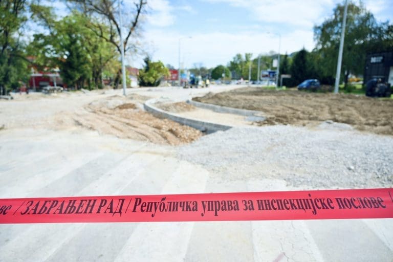 Inspektorat RS za BUKU o zabrani radova na kružnom toku u Banjaluci: Radovi su trebali biti obustavljeni, službeno smo obilježili mjeru zabrane