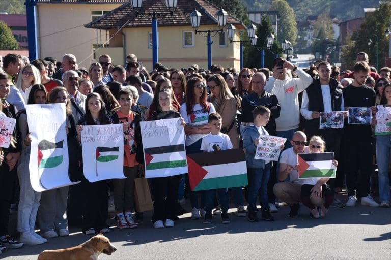 Skup podrške palestinskom narodu u Goraždu: Bombardovanje djece nije samoodbrana