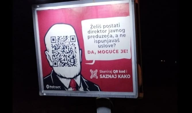 DIREKTOR JAVNOG PREDUZEĆA MOŽEŠ POSTATI I TI: U Banjaluci osvanuo novi bilbord