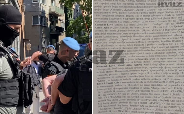 Akcija”Rez” Tužilaštva BiH: Na kilogramu kokaina uzimali 90.000 KM, stizao iz Nizozemske