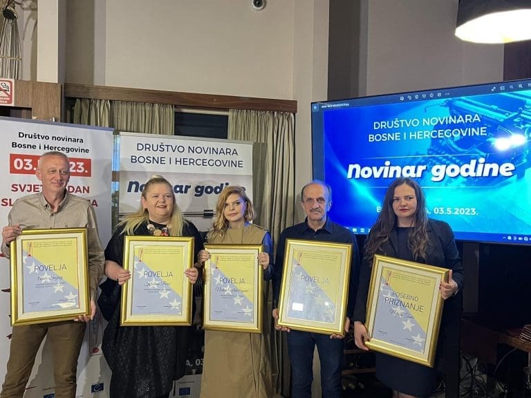 Društvo novinara dodijelilo nagrade: Novinarka godine je Nadina Maličbegović