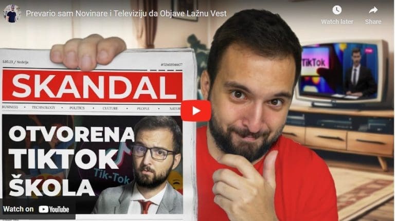 Stefan je prevario medije da objave lažnu vijest kako bi poslao važnu poruku