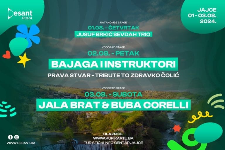 Peti Desant Festival od 1. do 3. augusta u Jajcu