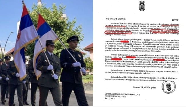 Ovo je dopis Ambasade Srbije MVP BiH: Vojska Srbije stiže, niko neće nositi oružje