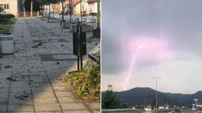 Nevrijeme stiglo i u BiH, napravilo nered u ovom gradu