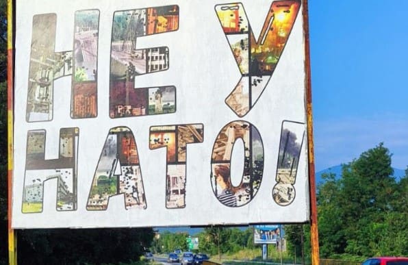 U Istočnoj Ilidži osvanuo BILBORD SA PORUKOM “NE U NATO”