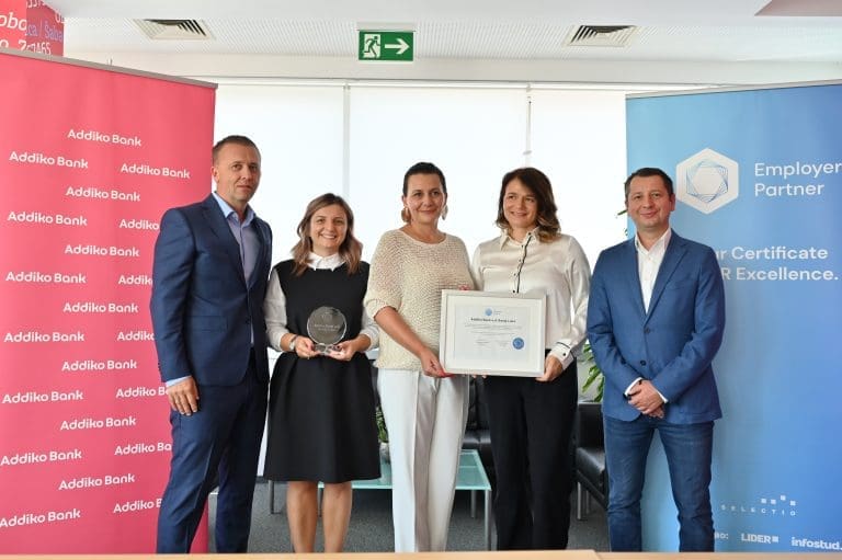 Addiko Banka Banja Luka iznova je postigla visoke HR standarde i stekla prestižni Employer Partner certifikat