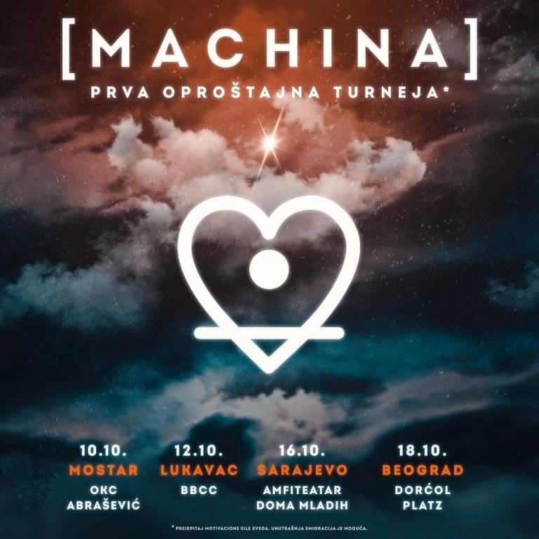 Kultni muzički kolektiv Machina prekida dvodecenijsku šutnju, najavili koncerte u Mostaru, Lukavcu, Sarajevu i Beogradu