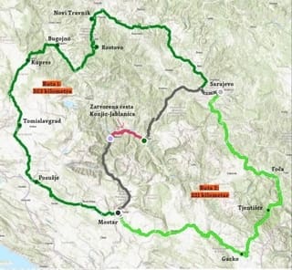 Ovo su alternativne rute za pravac Sarajevo – Mostar