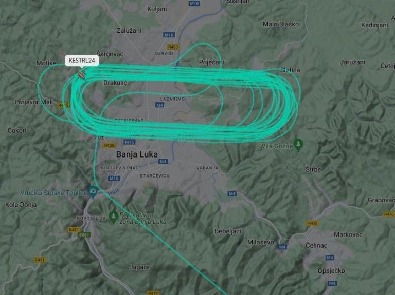 Britanski avion kruži iznad Banjaluke