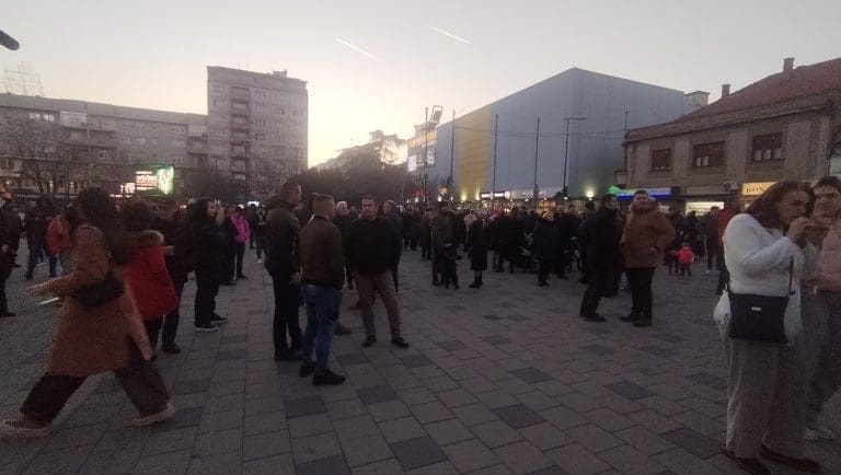 Bijeljina: Održan skup podrške studentima Srbije