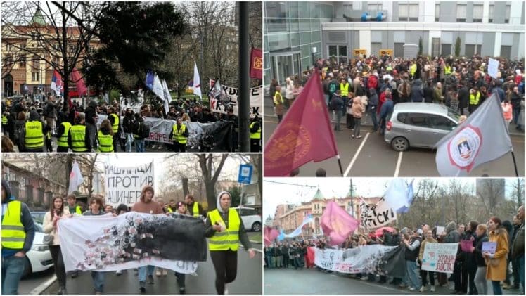 Studenti i građani protestuju ispred Ministarstva zdravlja, Vučić nazvao njihov skup bolesnim