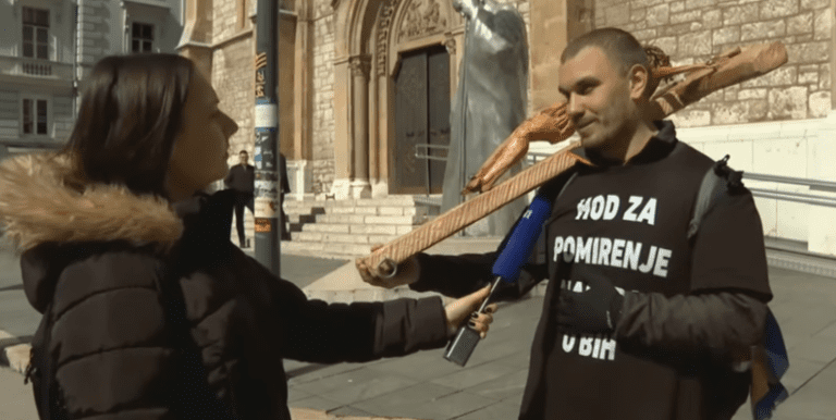 Josip Jelinić kroz BiH širi poruke ljubavi i pomirenja: 1000 km za mir među narodima