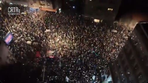 U toku protest dijela radnika RTS-a, građana i studenata: “Odjeknula je tišina”
