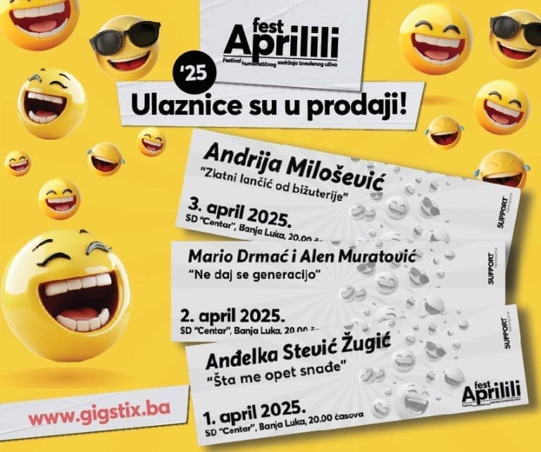 KARTE SU SPREMNE! KOGA VODITE NA APRILILI FEST?