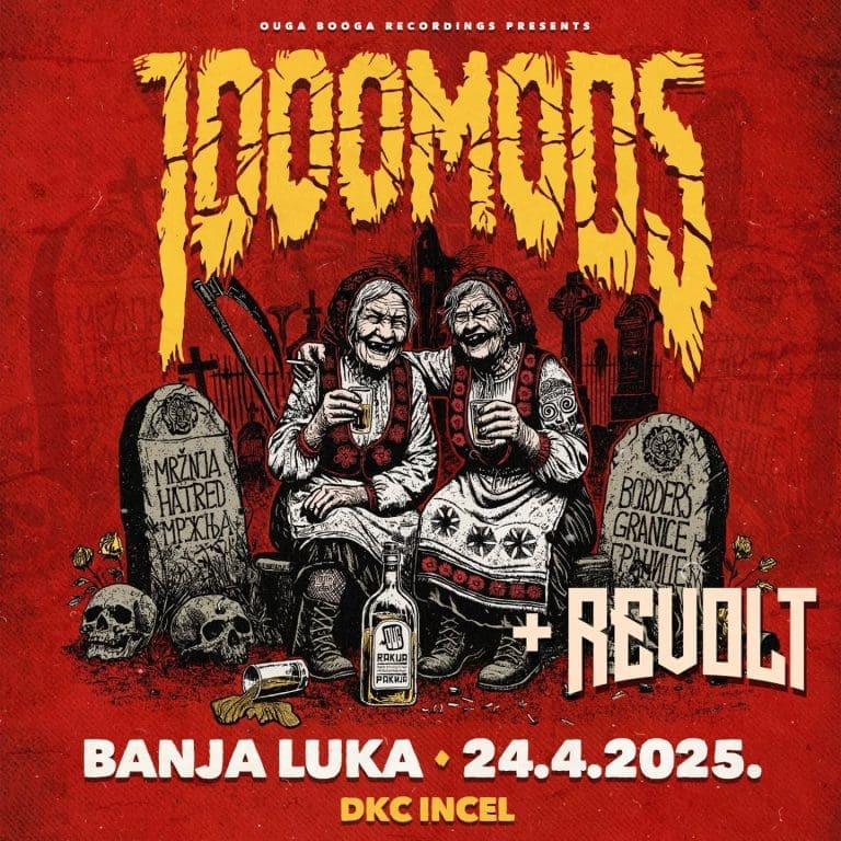 1000mods po prvi put u Banjoj Luci 24.04. – stoner rock spektakl u DKC Incelu!