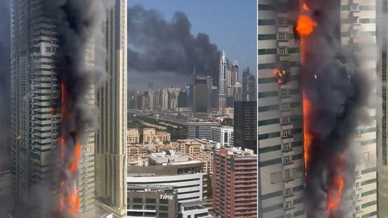 Ogromni požar “guta” neboder u Dubaiju: Dim se širio kilometrima, evakuisano skoro 4.000 ljudi (VIDEO)