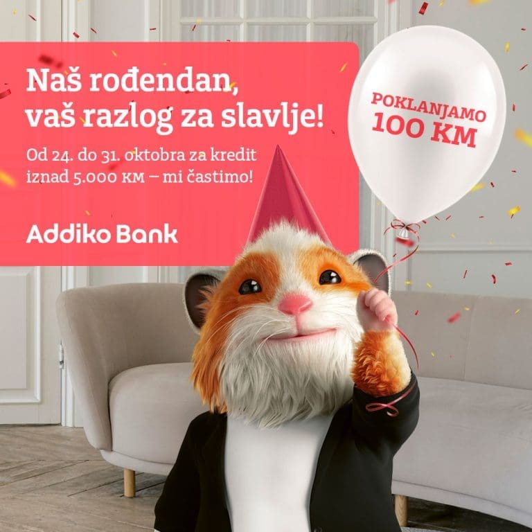 Addiko Banka Banja Luka nagrađuje klijente povodom devetog rođendana: Naš rođendan, vaš razlog za slavlje