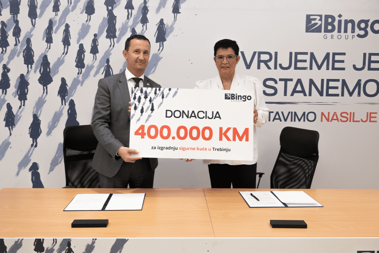 Bingo donirao 400.000 KM za izgradnju prve sigurne kuće u Trebinju