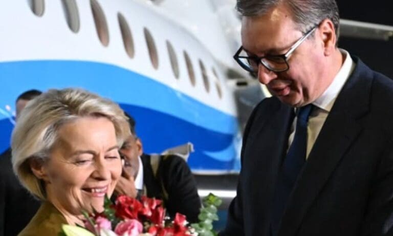 Vučić dočekao Ursulu fon der Lajen u Beogradu