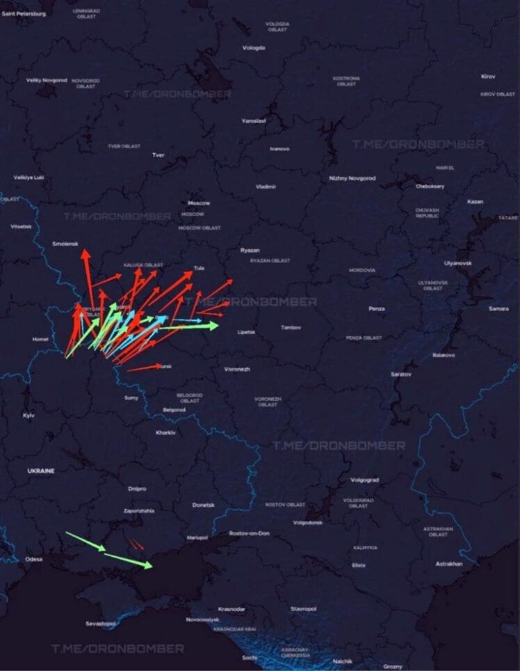 U toku ozbiljan ukrajinski vazdušni napad na Rusiju