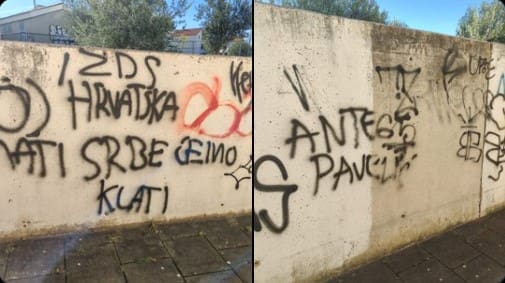 Nakon Splita, poruke mržnje i u Zadru: “Hrvatska mati, Srbe ćemo klati”