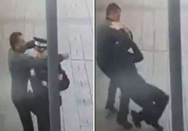 Muškarac brutalno napao policajca ispred Palate Republike (VIDEO)
