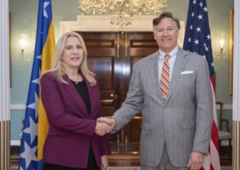 Cvijanović sa zamjenikom američkog državnog sekretara Kristoferom Landauom: Odličan razgovor