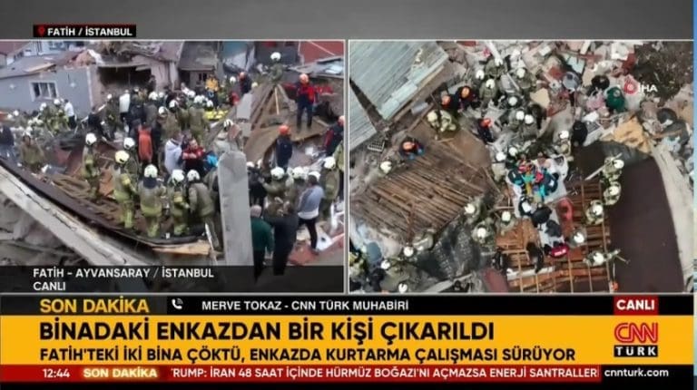 Srušile se dvije zgrade u Istanbulu: U toku spašavanje