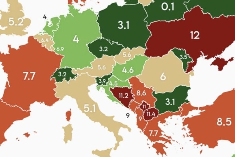 Internetom kruži nova mapa: Podaci za BiH su zabrinjavajući 