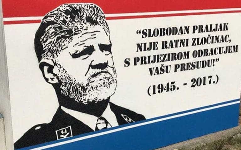 Inspekcija onemogućena da ukloni mural ratnom zločincu, šta je radila policija HNK?